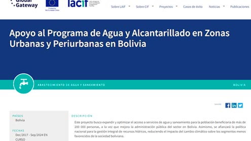 Apoyo al Programa de Agua y Alcantarillado Bolivia